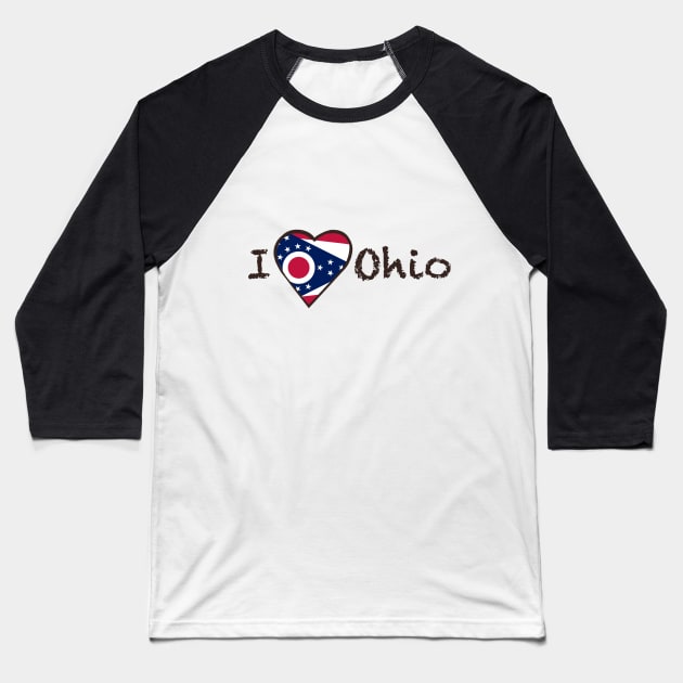 I Love Ohio Baseball T-Shirt by JellyFish92